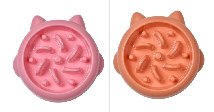 Pet Dog Cat Slow Feeder Bowls Anti Choking Slow Feeder Dish Bowl Home Dog Eating Plate Anti Gulping Bowl Supplies Pets Fashion