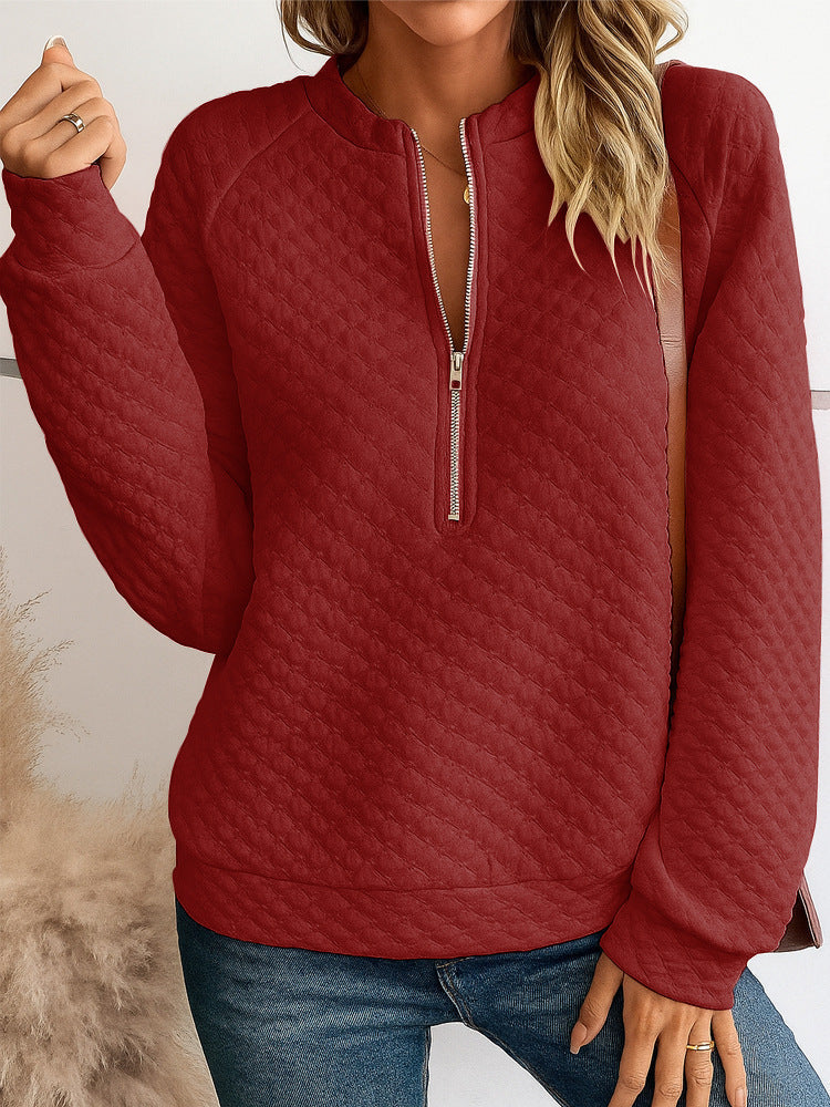 2026 New Style Short Lapel Zipper Women's Layered Down Jacket With Diamond Pattern And Long Sleeve With Hood For Casual Style NorixaFashion.com