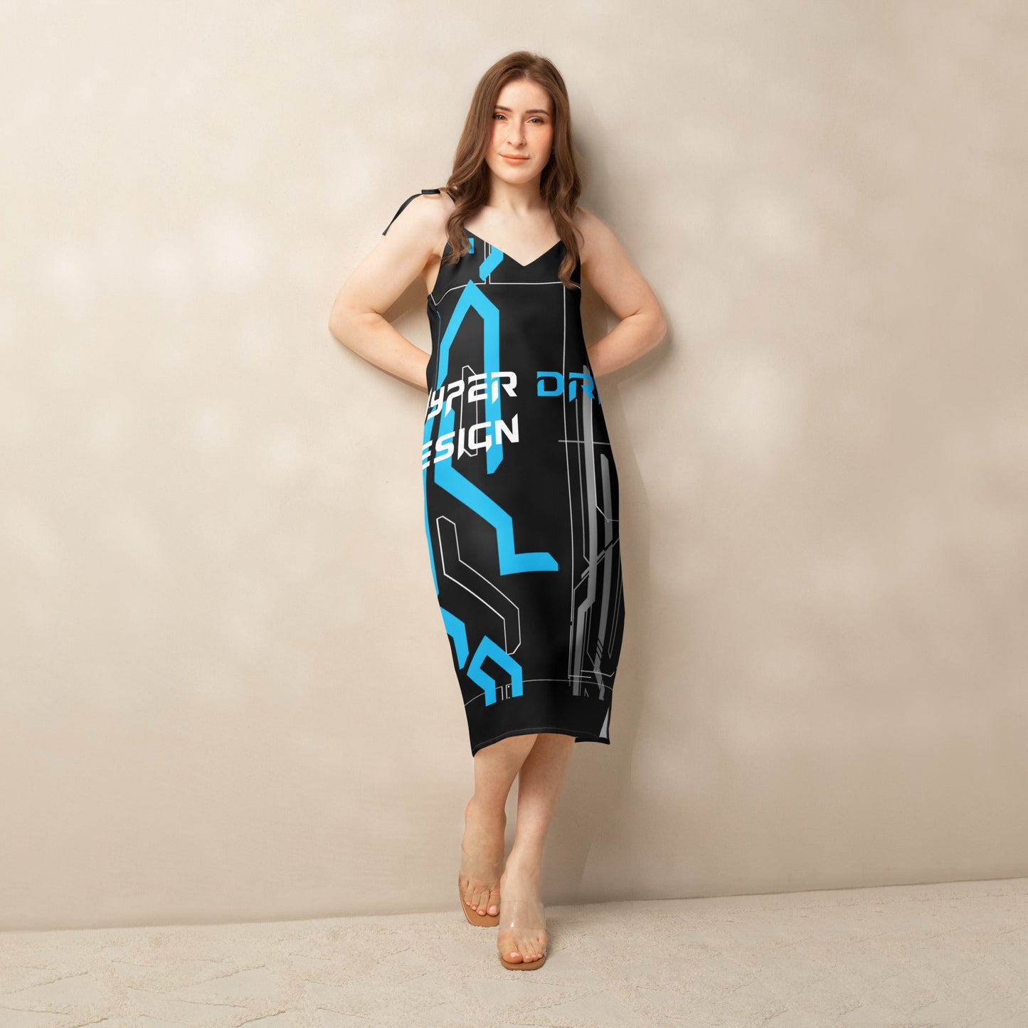 Tie-strap midi Hyper dress