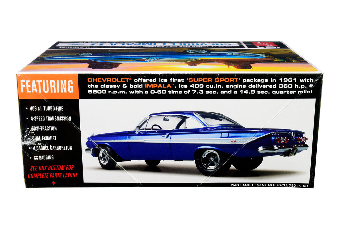 Skill 2 Model Kit 1961 Chevrolet Impala SS 1/25 Scale Model by AMT LuxuryLifeWay Online Store