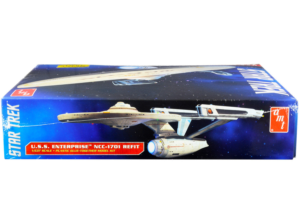 Skill 2 Model Kit U.S.S. Enterprise NCC-1701 Refit Starship "Star Trek" 1/537 Scale Model by AMT LuxuryLifeWay Online Store
