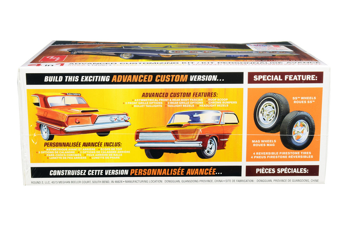 Skill 2 Model Kit 1963 Chevrolet Impala SS Hardtop 4 in 1 Kit 1/25 Scale Model by AMT LuxuryLifeWay Online Store