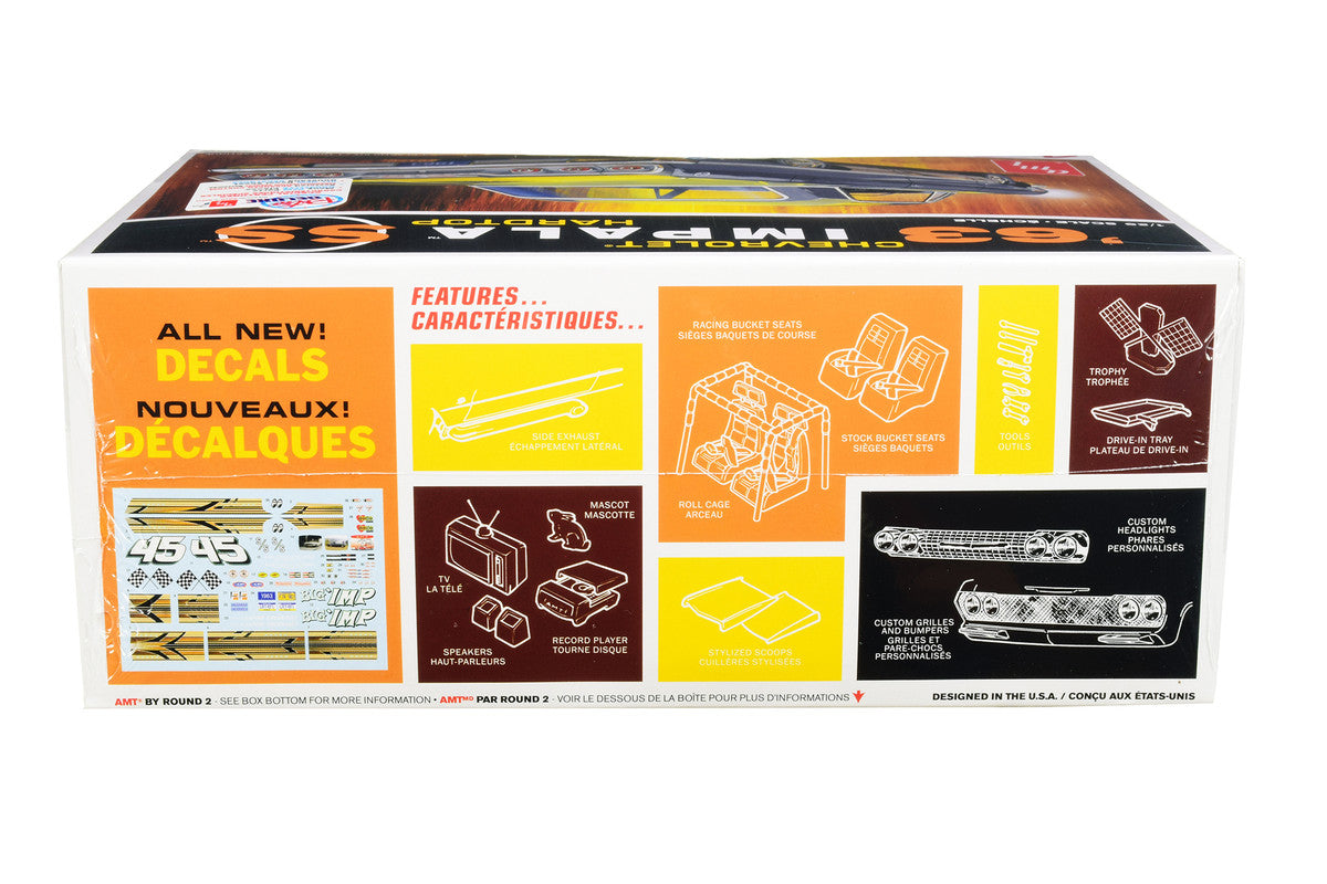 Skill 2 Model Kit 1963 Chevrolet Impala SS Hardtop 4 in 1 Kit 1/25 Scale Model by AMT LuxuryLifeWay Online Store