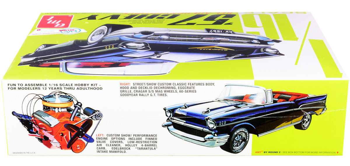 Skill 3 Model Kit 1957 Chevrolet Bel Air Convertible 2-in-1 Kit 1/16 Scale Model by AMT LuxuryLifeWay Online Store