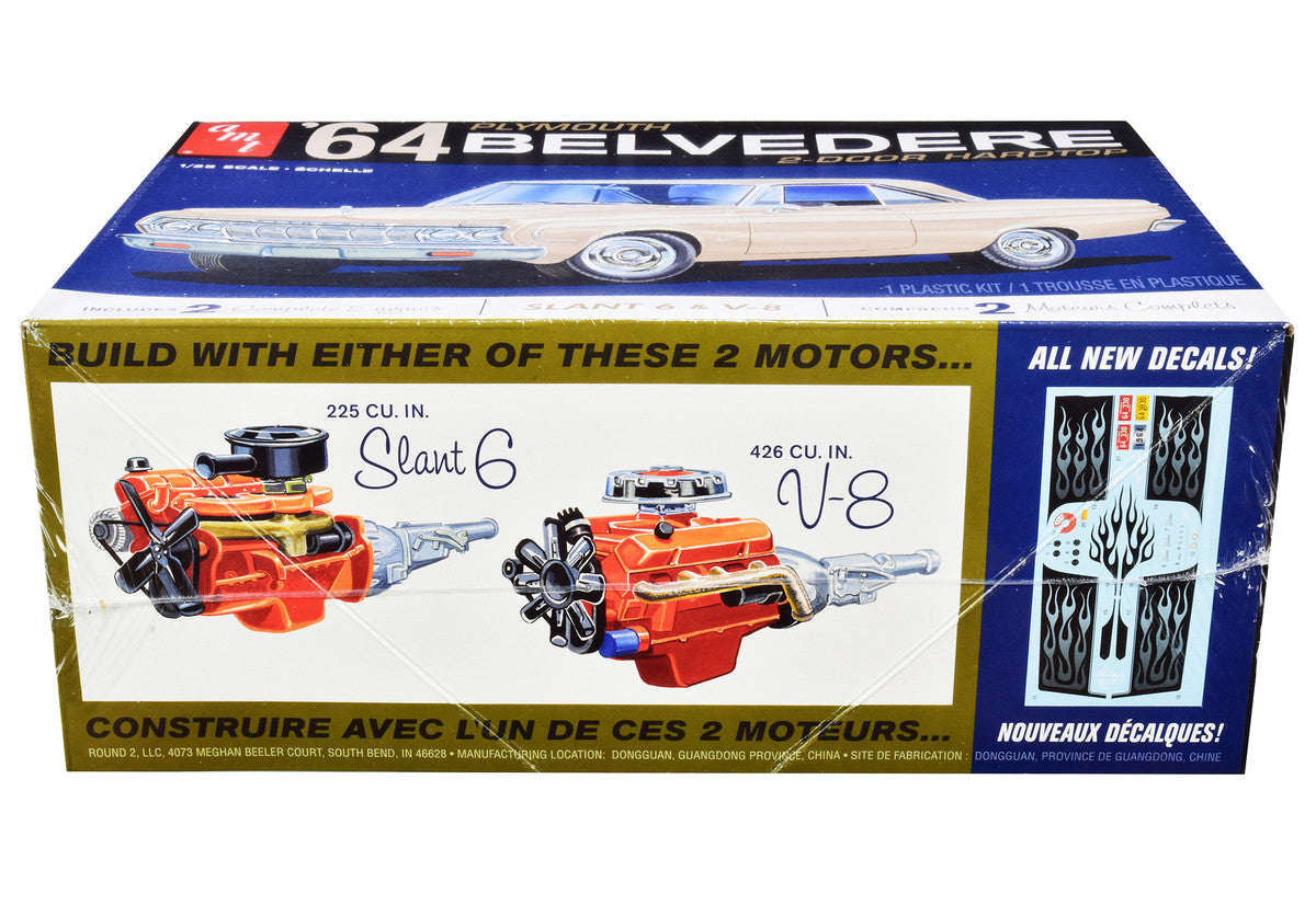 Skill 2 Model Kit 1964 Plymouth Belvedere Coupe Hardtop 1/25 Scale Model by AMT LuxuryLifeWay Online Store