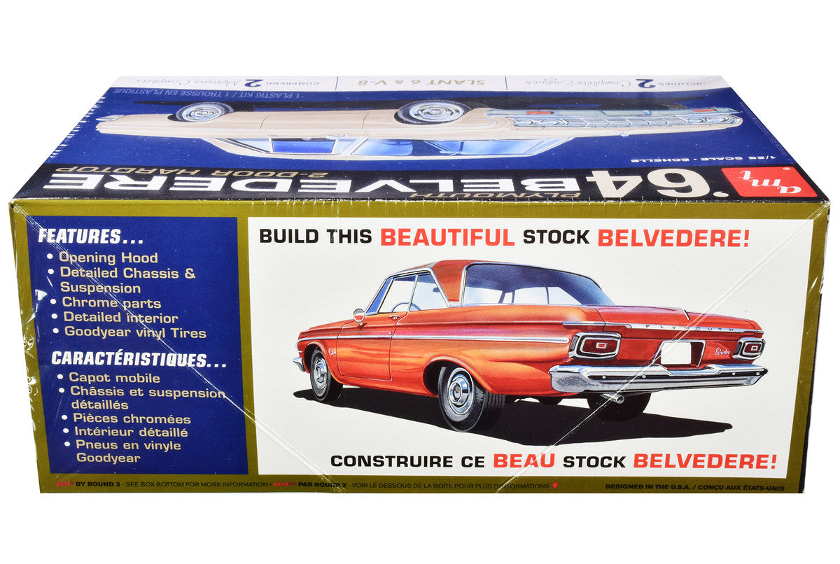 Skill 2 Model Kit 1964 Plymouth Belvedere Coupe Hardtop 1/25 Scale Model by AMT LuxuryLifeWay Online Store