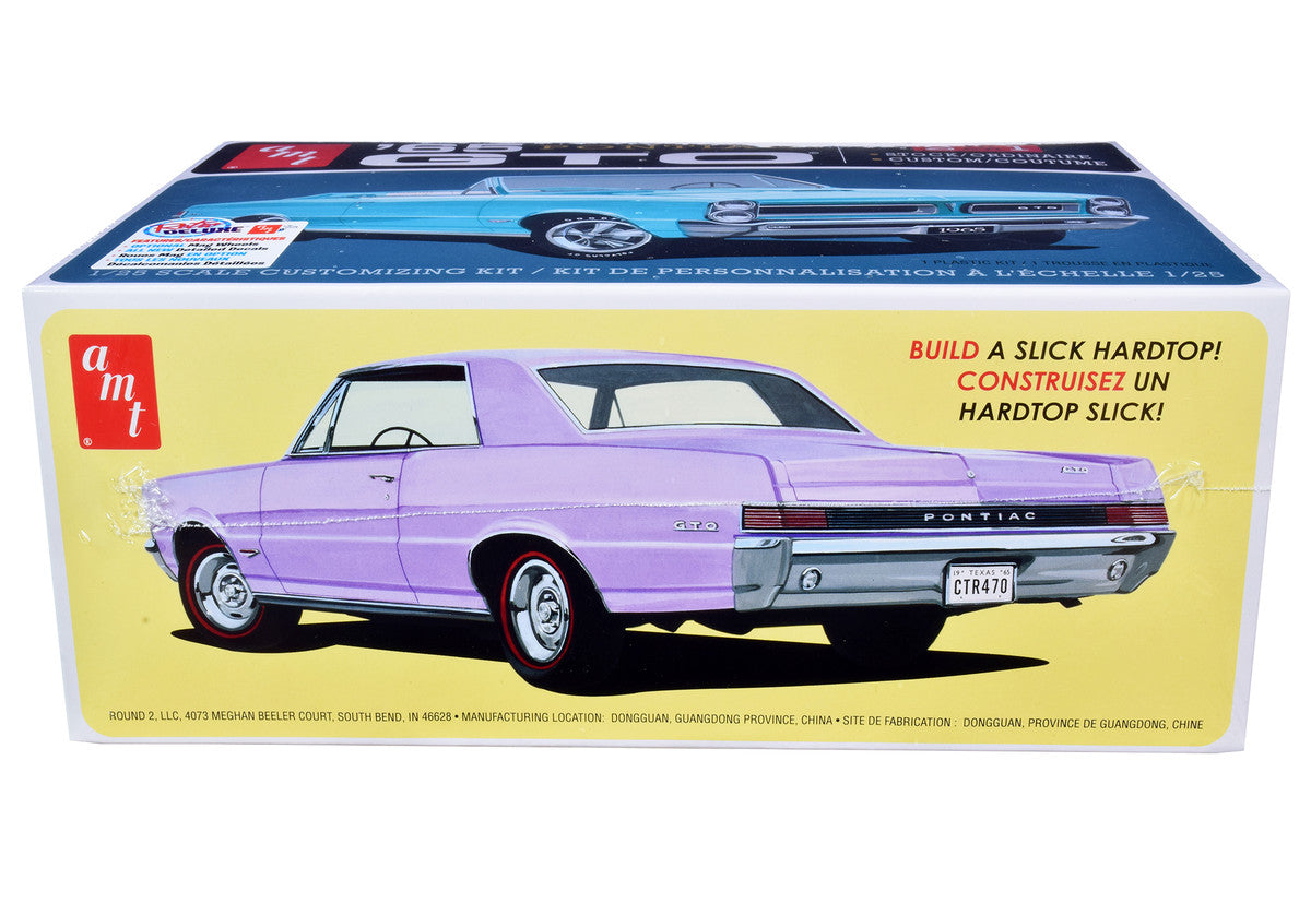 Skill 2 Model Kit 1965 Pontiac GTO 2-in-1 Kit 1/25 Scale Model by AMT LuxuryLifeWay Online Store
