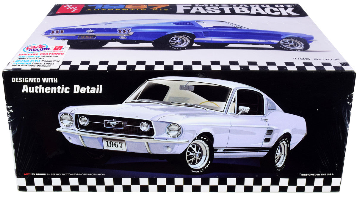 Skill 2 Model Kit 1967 Ford Mustang GT Fastback 1/25 Scale Model by AMT LuxuryLifeWay Online Store