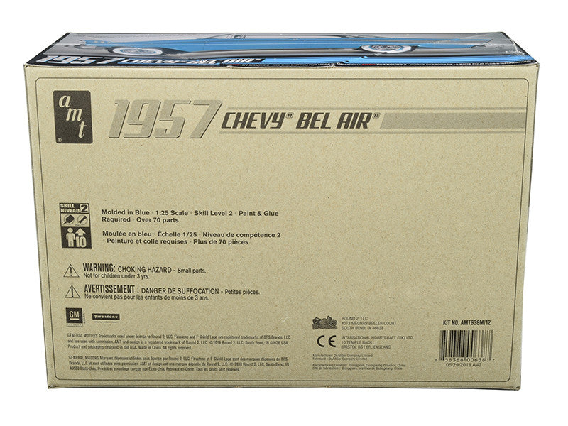 Skill 2 Model Kit 1957 Chevrolet Bel Air 1/25 Scale Model by AMT LuxuryLifeWay Online Store