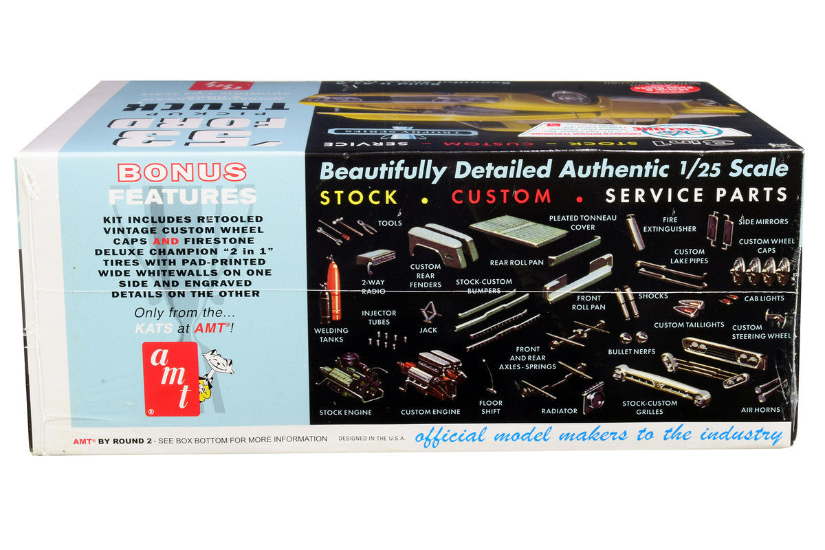 Skill 2 Model Kit 1953 Ford Pickup Truck "Trophy Series" 3 in 1 Kit 1/25 Scale Model by AMT LuxuryLifeWay Online Store