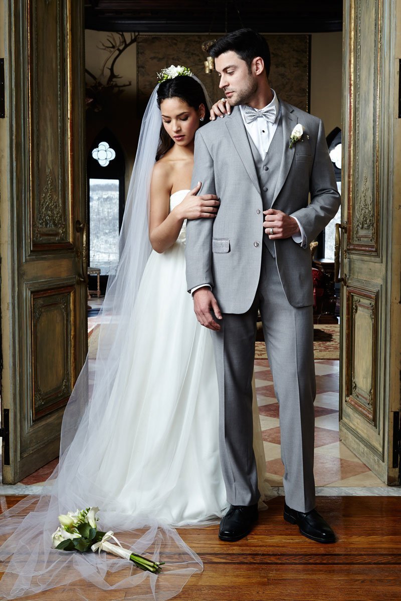 "Aspen" Heather Grey Suit Jacket Notch (Separates) LuxuryLifeWay Online Store