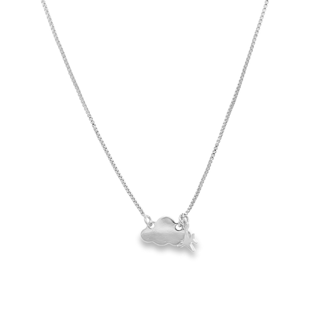 Airplane & Cloud Necklace (H57) LuxuryLifeWay Online Store