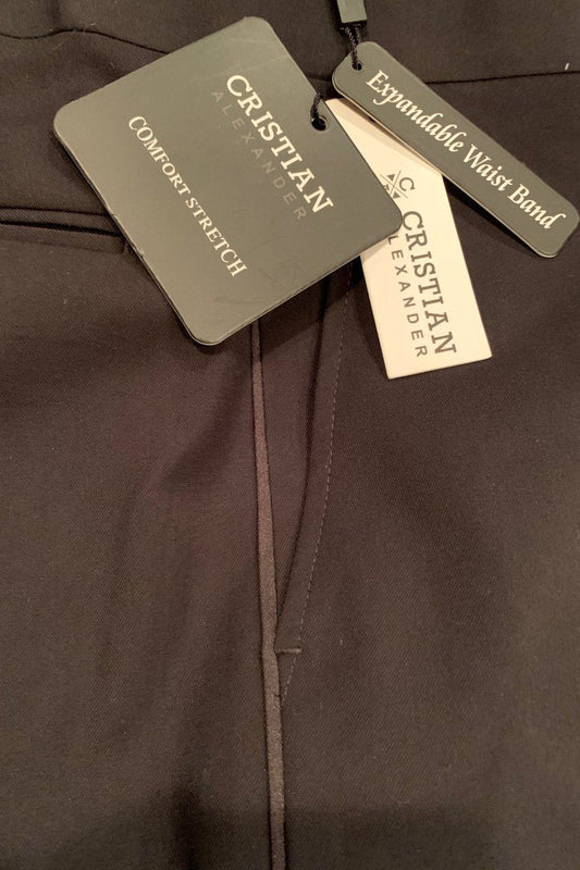 "Austin" Black Performance Stretch Tuxedo Pants LuxuryLifeWay Online Store