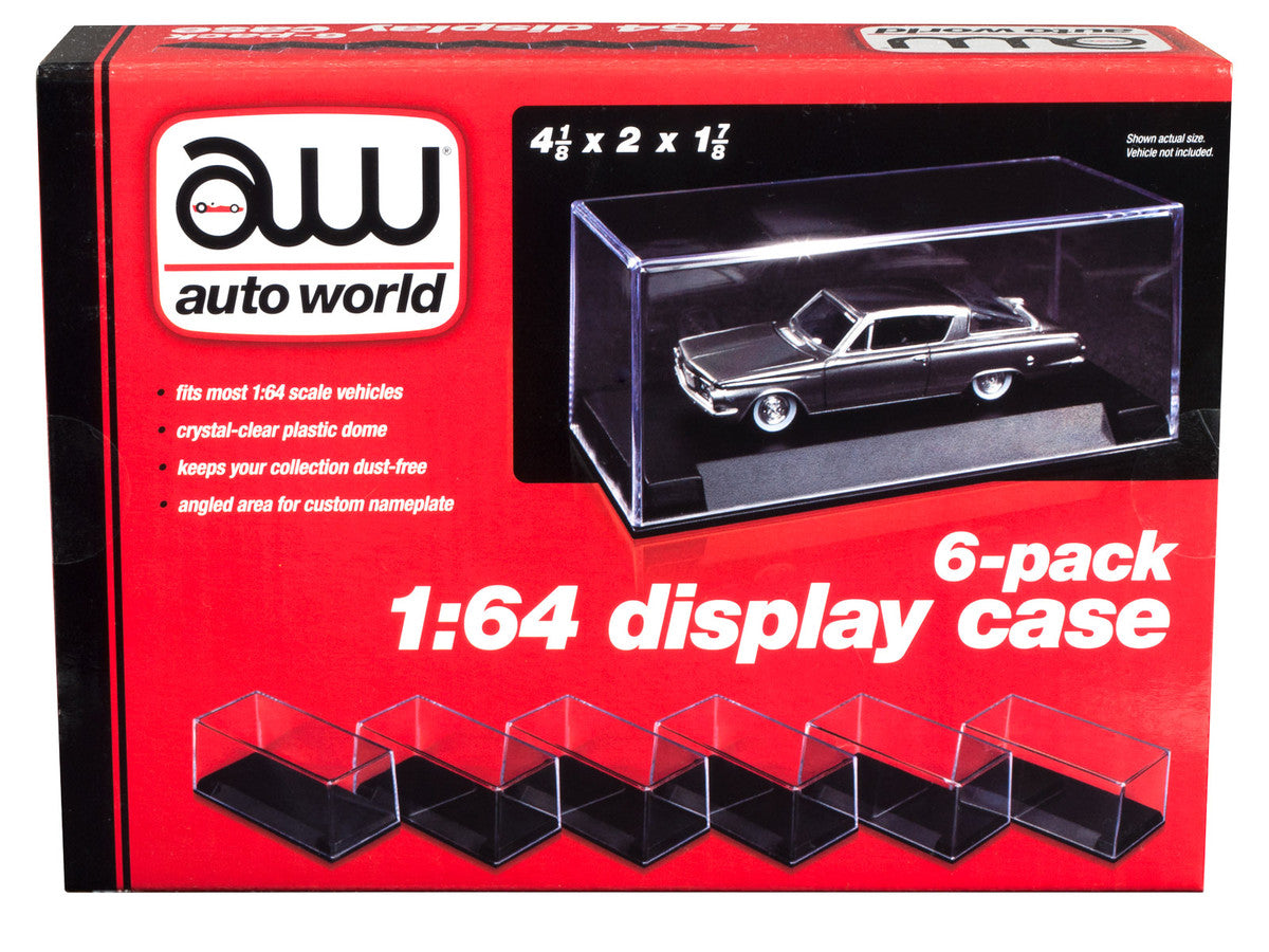 6 Collectible Display Show Cases for 1/64 Scale Model Cars by Auto World LuxuryLifeWay Online Store