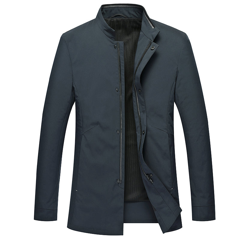 Men's Stand-Up Collar Business Casual Windbreaker Jacket Pi-Mart