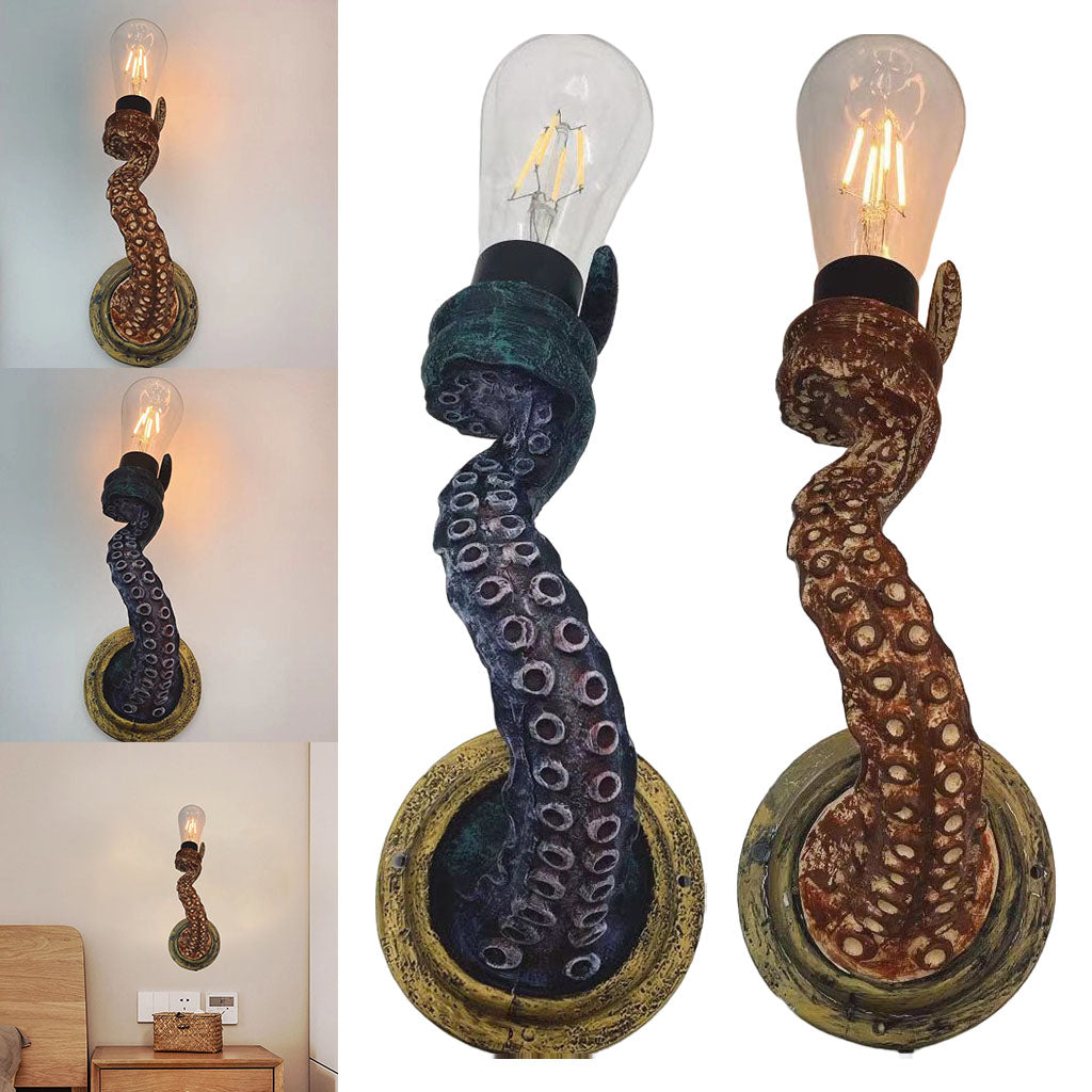 Retro Octopus Electric Light Tentacle Wall Sconces Lamp for Home Decor PearlNestDecor.com