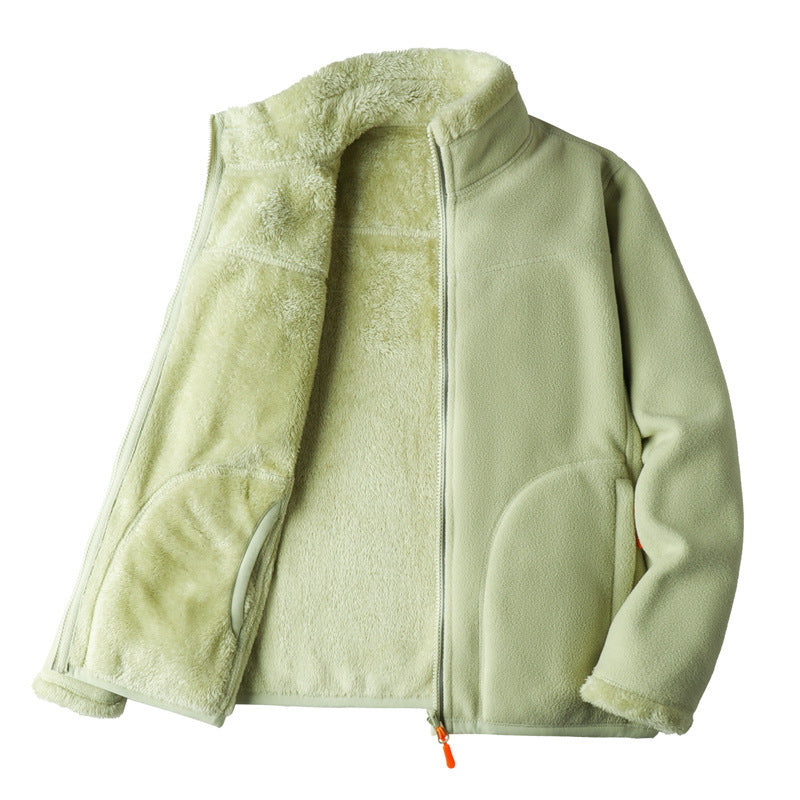 Double-sided Polar Fleece Outdoor Thick Warm Sweater Coat LuxuryLifeWay Online Store