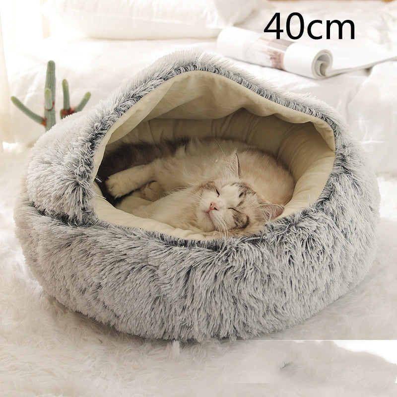 2-in-1 Plush Pet Bed Pets Fashion