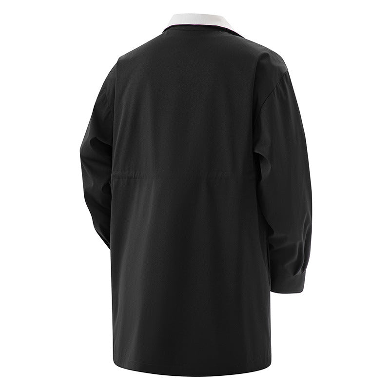 Men's Plus-Size Mid-Length Casual Trench Coat Best YouTube Store