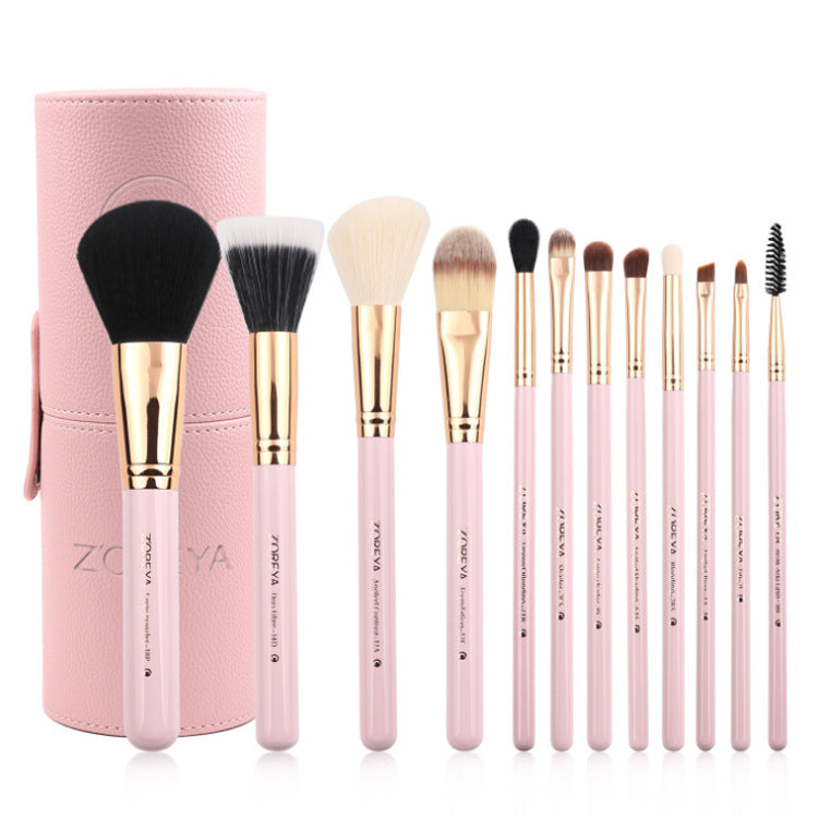 Zoreya 12-Piece Colorful Makeup Brush Set LadyShow.Store