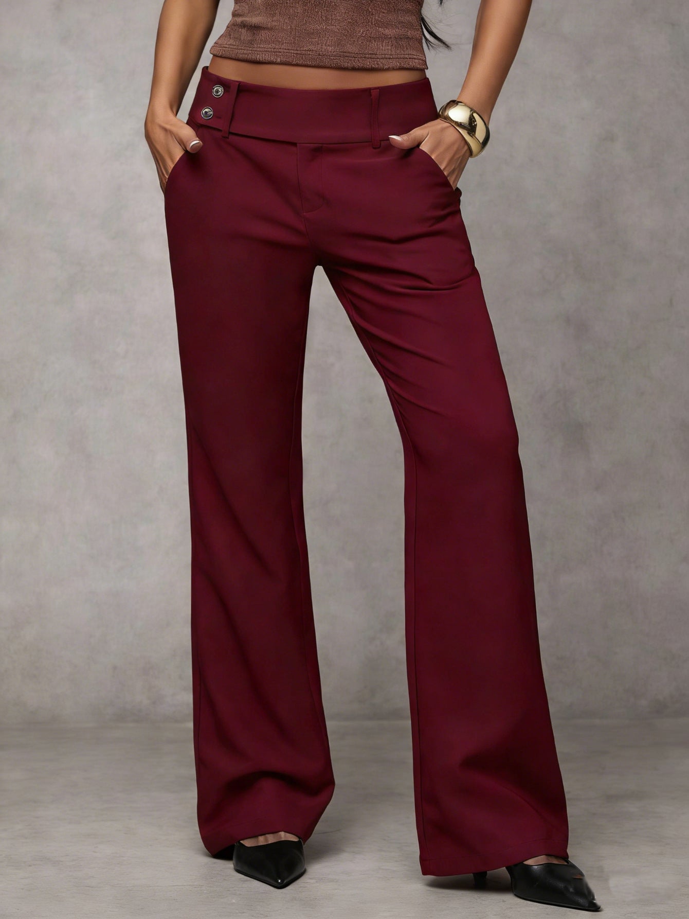 Draping Slimming And Height-enhancing Versatile Casual Workwear Suit Pants NorixaFashion.com
