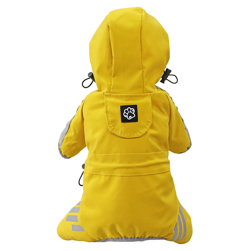 Dog Raincoat Full Package Four Feet Waterproof Rain Cape Pet Products Pets Fashion