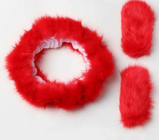 Car Steering Wheel Cover, Pure Wool Plush Design Pi-Mart