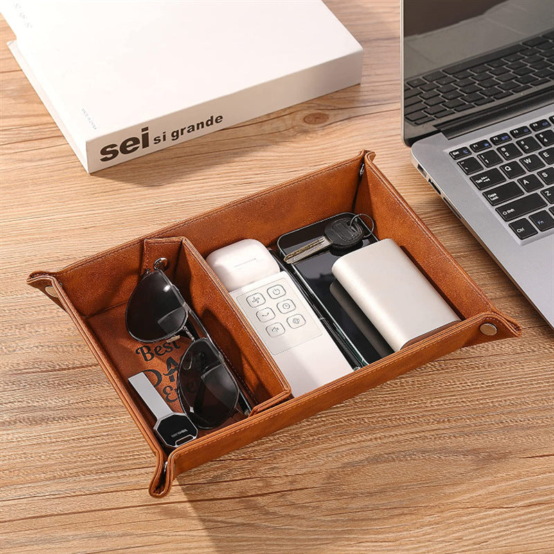 Father's Day Gift Decorative Tray Household Four-corner Folding LuxuryLifeWay Online Store
