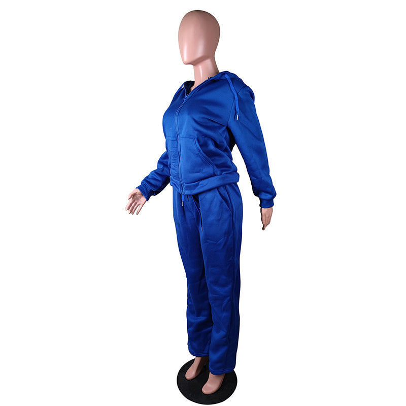 Women Sweatsuit Set 2 Piece Outfits Casual Hoodies Tops And Sweatpants Jogger Tracksuits Loose Trousers LadyShow.Store