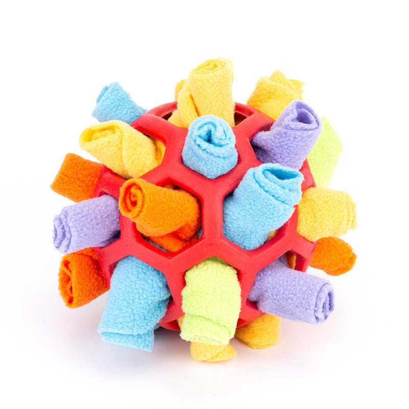 Pet Dog Sniff & Snack Puzzle Ball  Snuffle Ball Canine Enrichment Nose Pad Toys Pets Fashion
