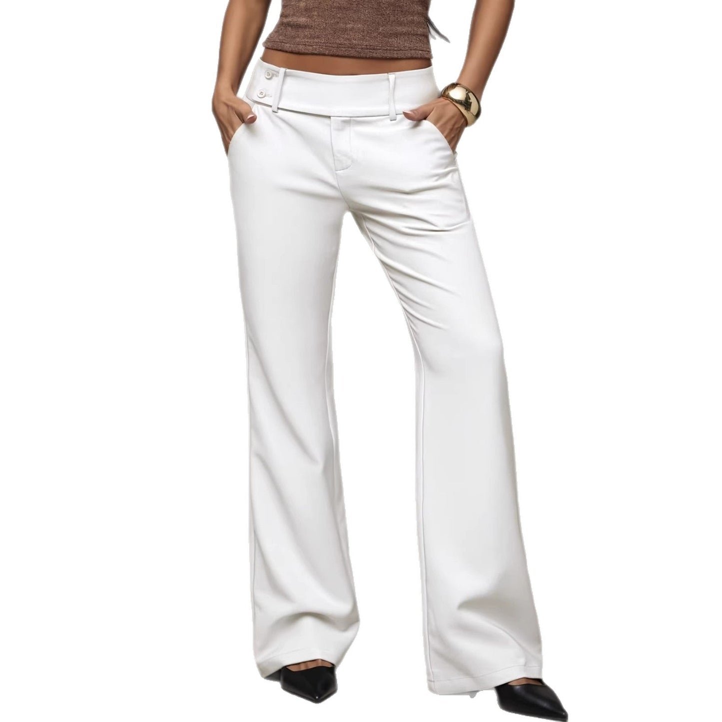 Draping Slimming And Height-enhancing Versatile Casual Workwear Suit Pants NorixaFashion.com