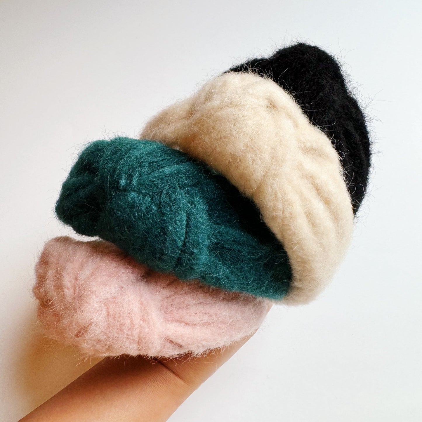Cozy Fuzzy Cloud Knotted Headband LadyShow.Store