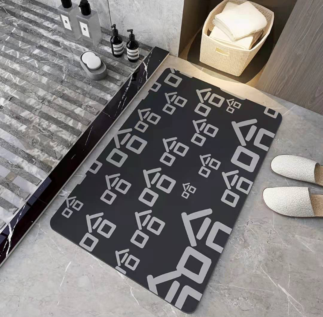 Soft Diatom Mud Floor Mat Bathroom Absorbent Non-slip