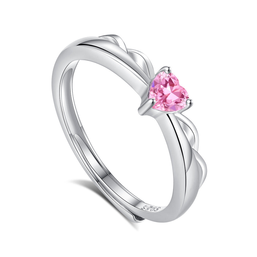 S925 Silver Adjustable Ring For Couples LadyShow.Store