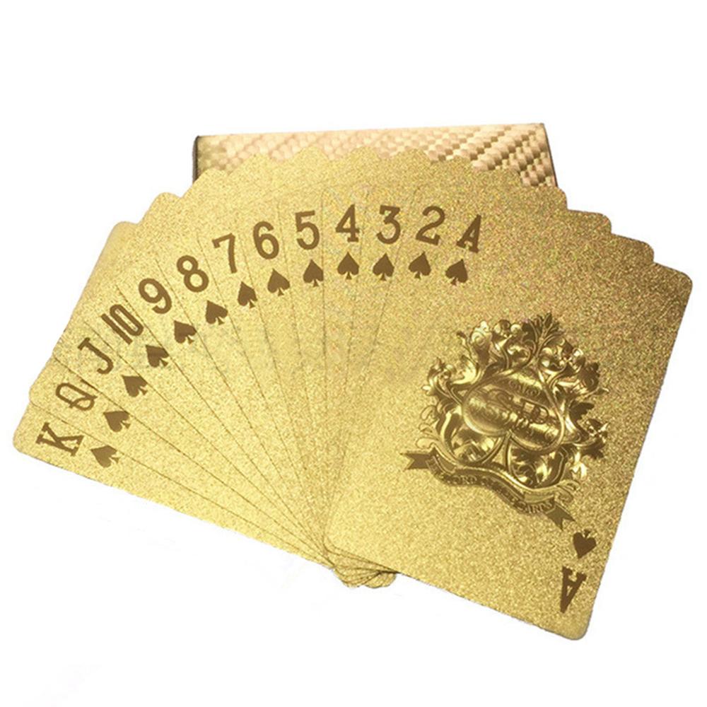 Playing Cards Gold Foil Playing Cards Waterproof CJD