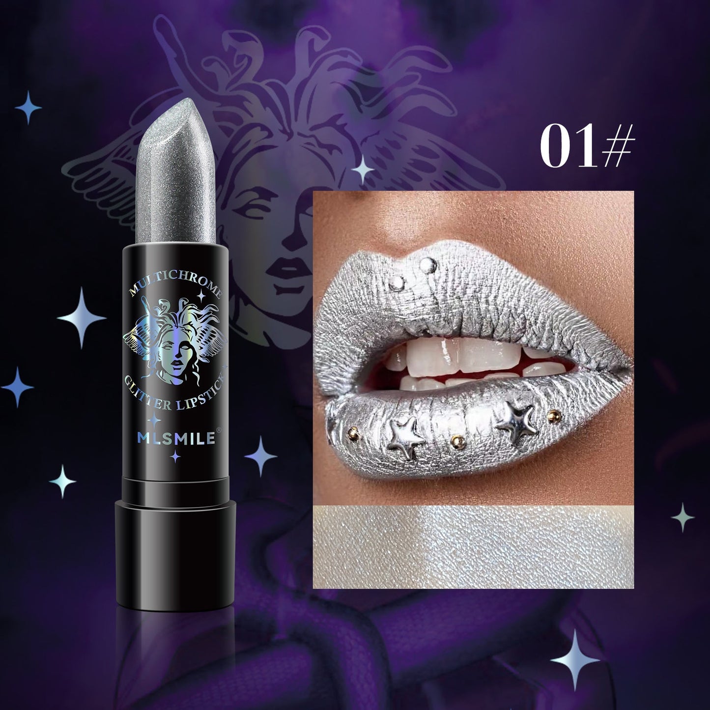Ladies Pearl Sparkly Christmas Lipstick LadyShow.Store