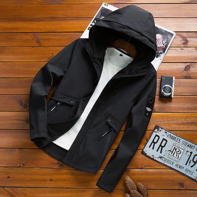 Men's Casual Hooded Jacket Pi-Mart