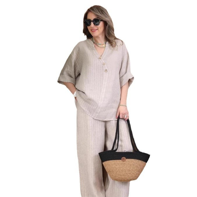 European And American Women's Clothing Casual Top Pants Best YouTube Store