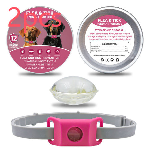 Pet Insect Repellent Button Collar Capsule Suit Pets Fashion