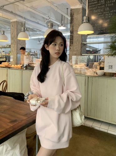 Fluorescent Green Oversized Cutout T-Shirt Sweatshirt Pi-Mart