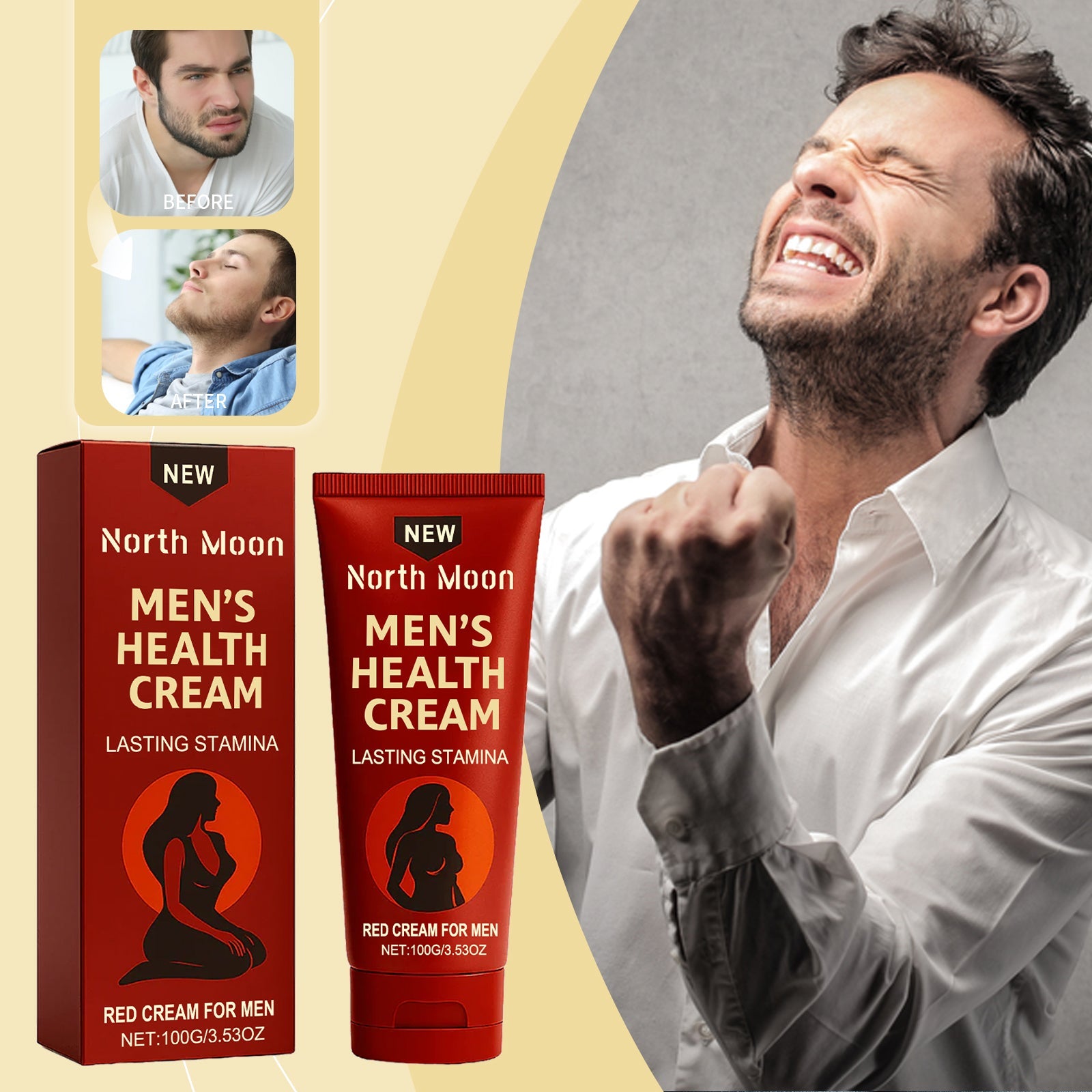 North Moon Men's Care Cream Tri Light Beauty