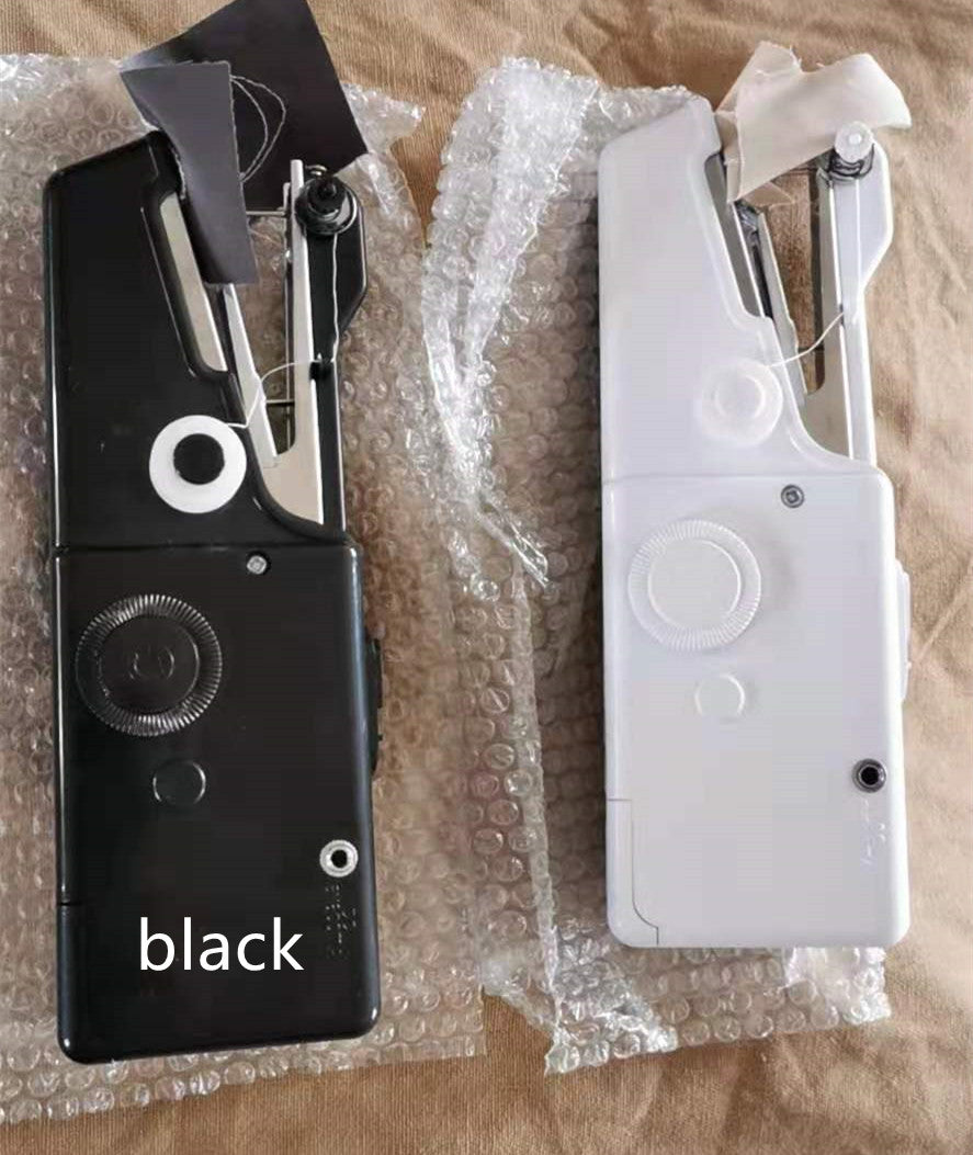 Portable Mini Hand Sewing Machine Quick Handy Sew Needlework Cordless Clothes Fabrics Household Electric Sewing Machine CJD