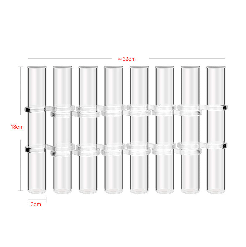 Test Tube Clear Glass Vase For Plant Bottle Flower Pot Hydroponic Container Decor Wedding Party Floral Hinged Flower Vases Home Decor PearlNestDecor.com