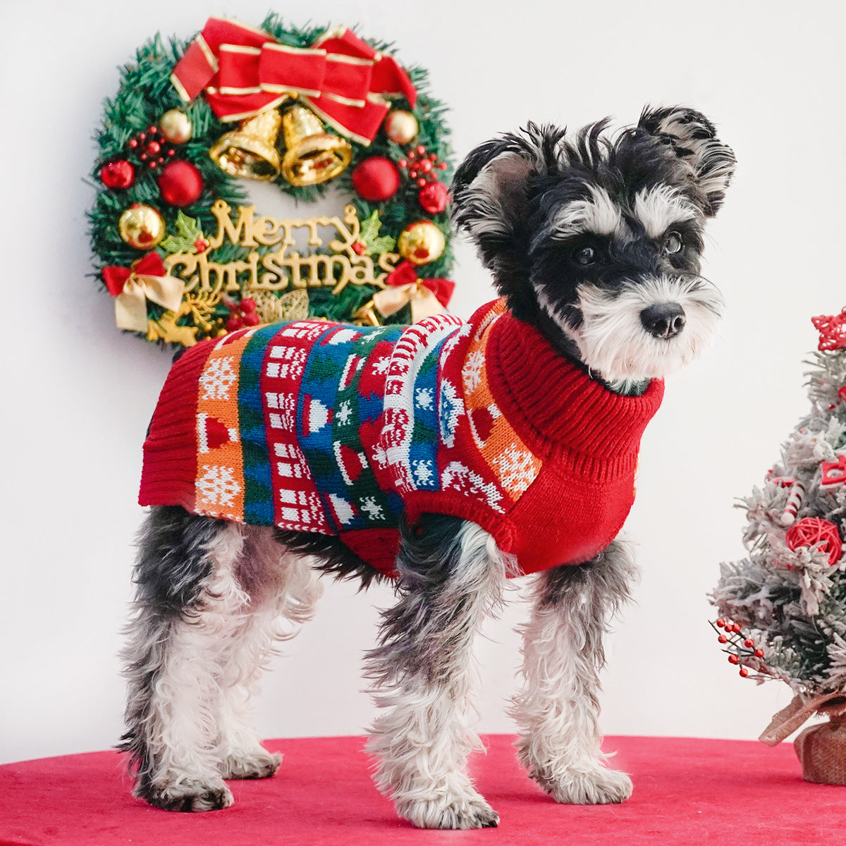 Pet Dog Christmas Turtleneck Sweater