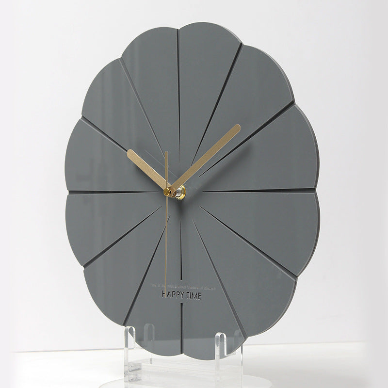 Creative Acrylic Wall Clock Battery Dumbbell Wall Clock PearlNestDecor.com