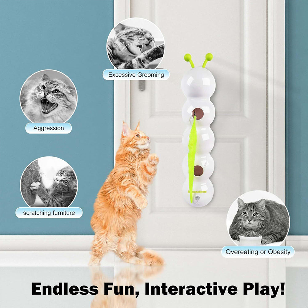 Smart Interactive Cat Toy  With Moving Tail Motion Activated Rechargeable Pets Fashion