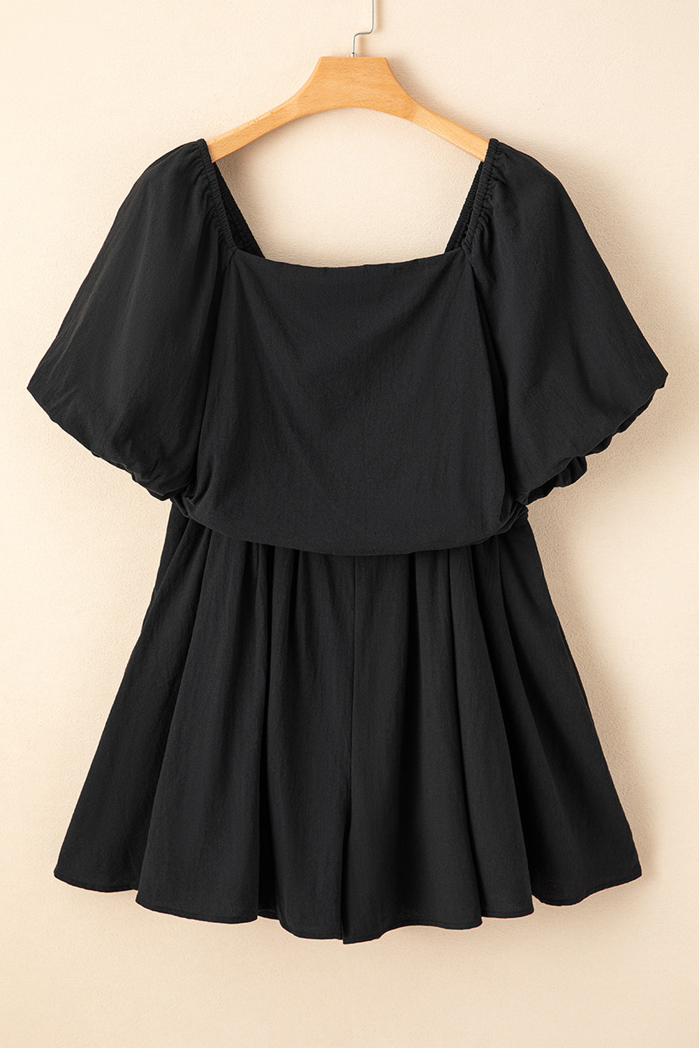 Malaysia Ruched Puff Sleeve Romper LuxuryLifeWay Online Store