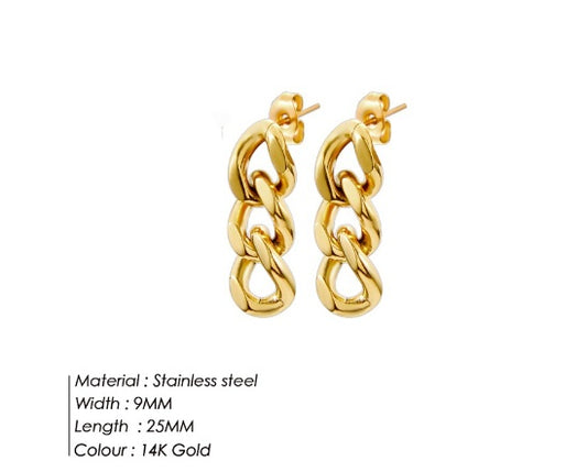 Giselle Gold Chain Earring
