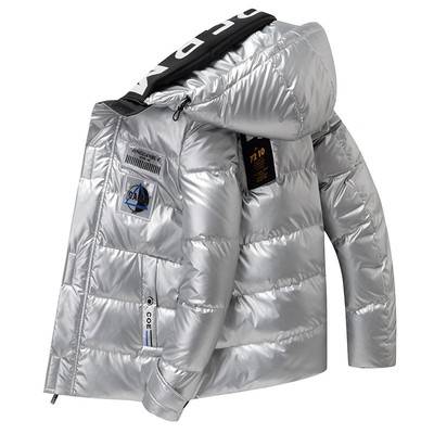 The New Hooded Thickened Shiny Cotton Coat Jacket Korean Fashion Trendy Solid Color CJD