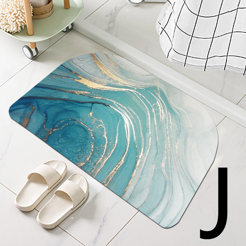 Diatom Mud Bathroom Door Non-slip Absorbent Floor Mat